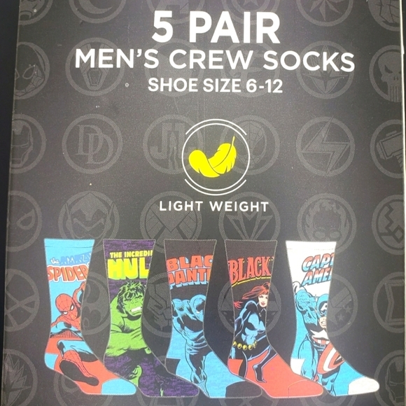 Marvel Other - RETRO Marvel Avengers crew socks bundle pack
